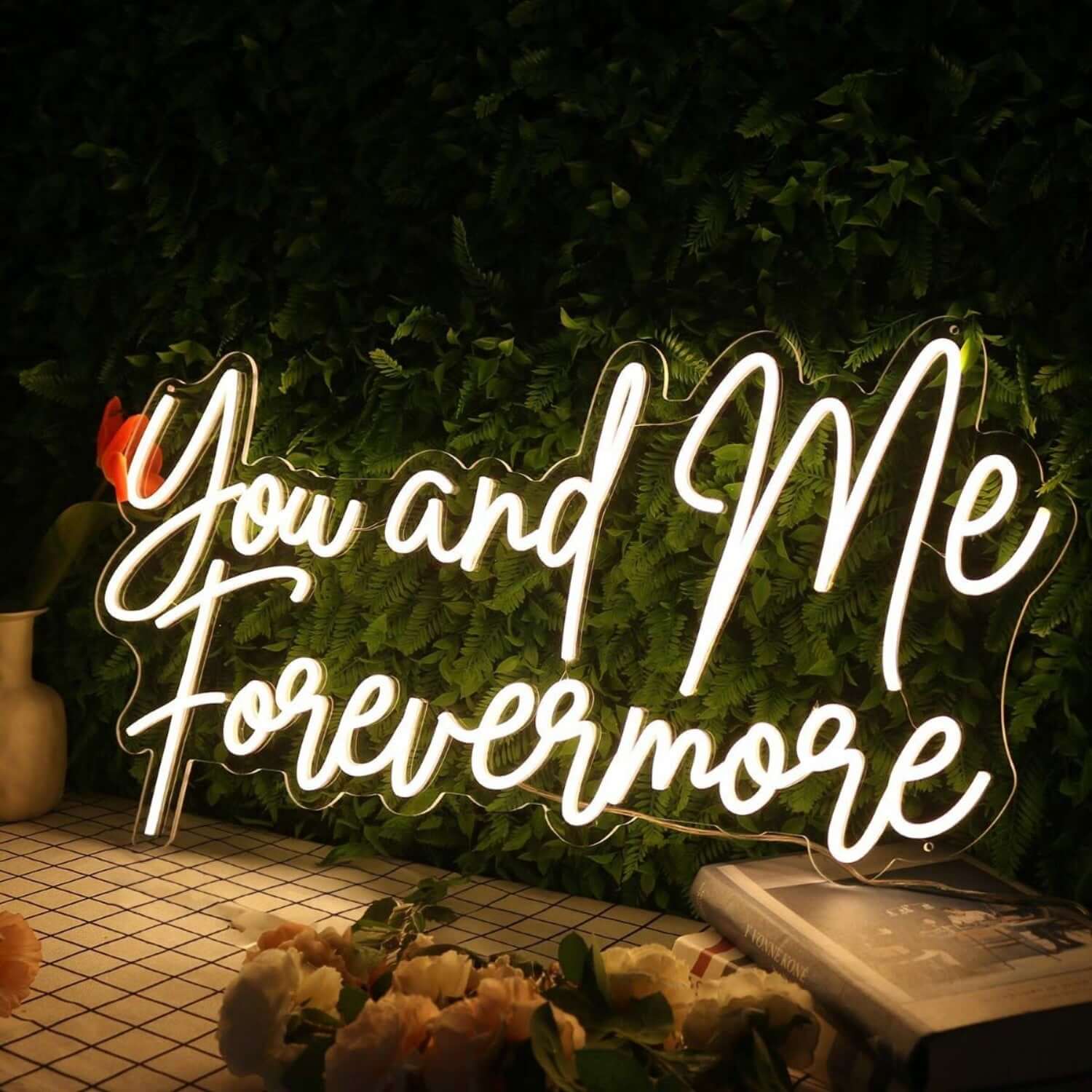 You And Me Forevermore Yellow Led Neon Sign For Romantic | Shineneon