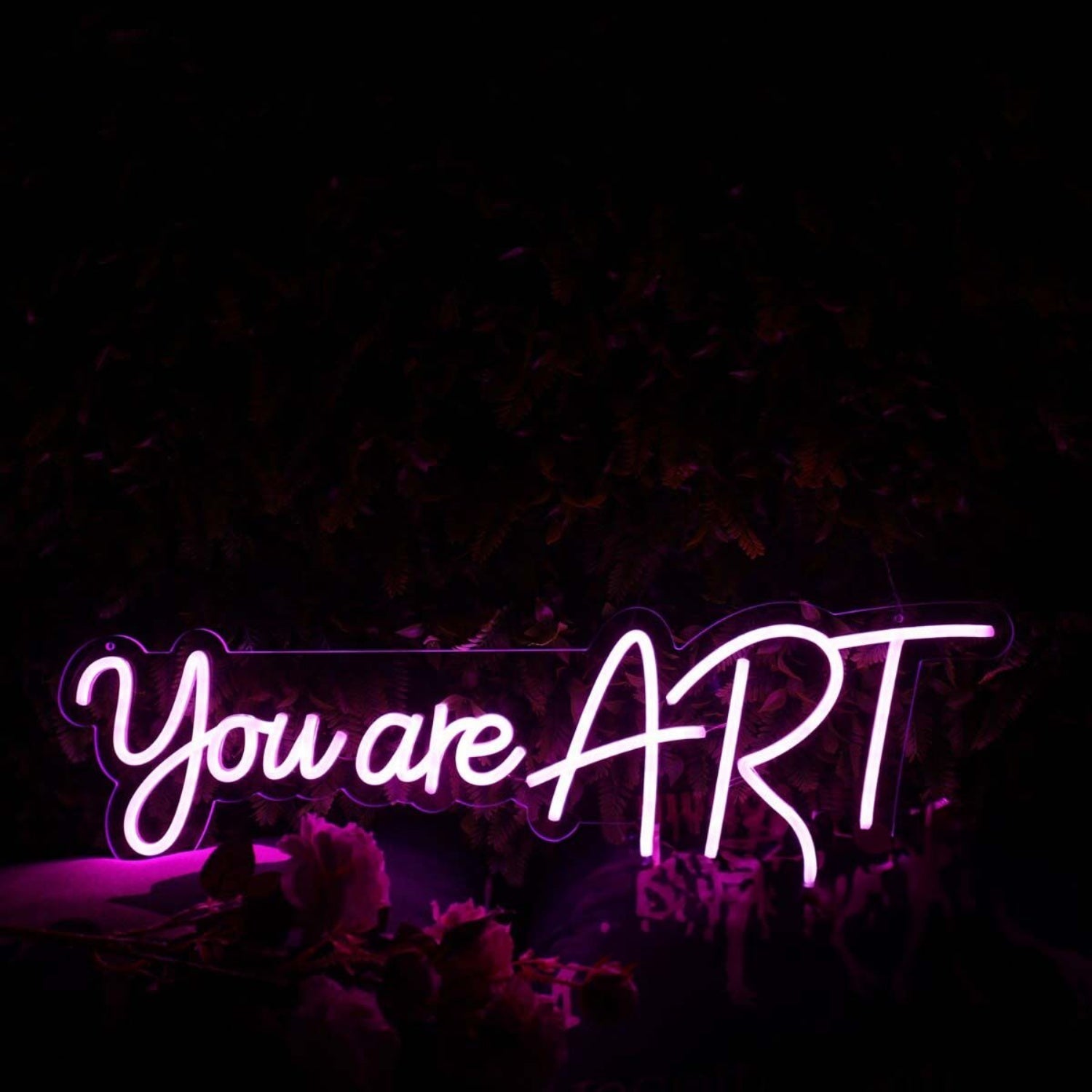 You Are Art Purple Led Neon Sign - Shineneon