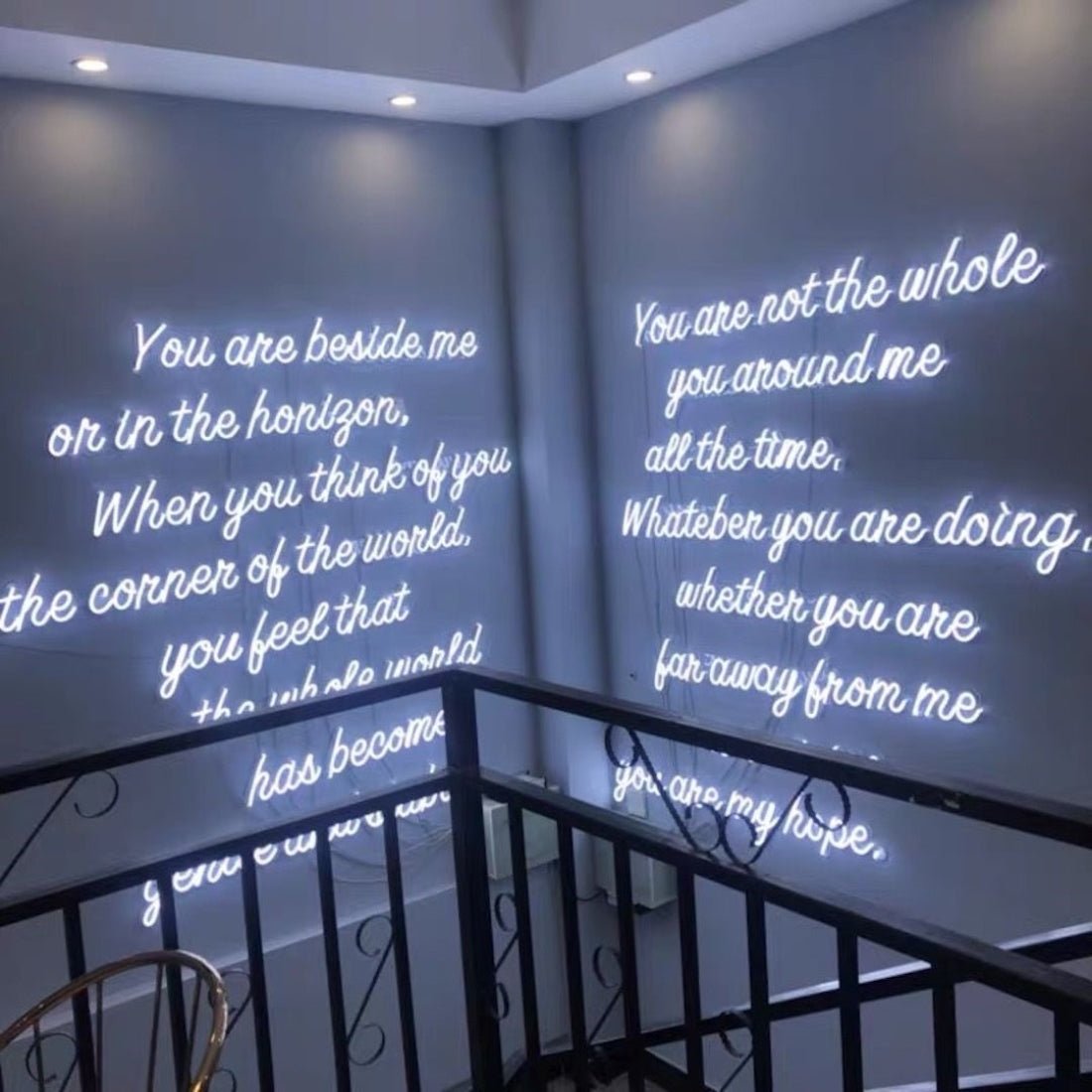 You Are Beside Me Instagram Wall Led Sign Business Neon Sign - Shineneon
