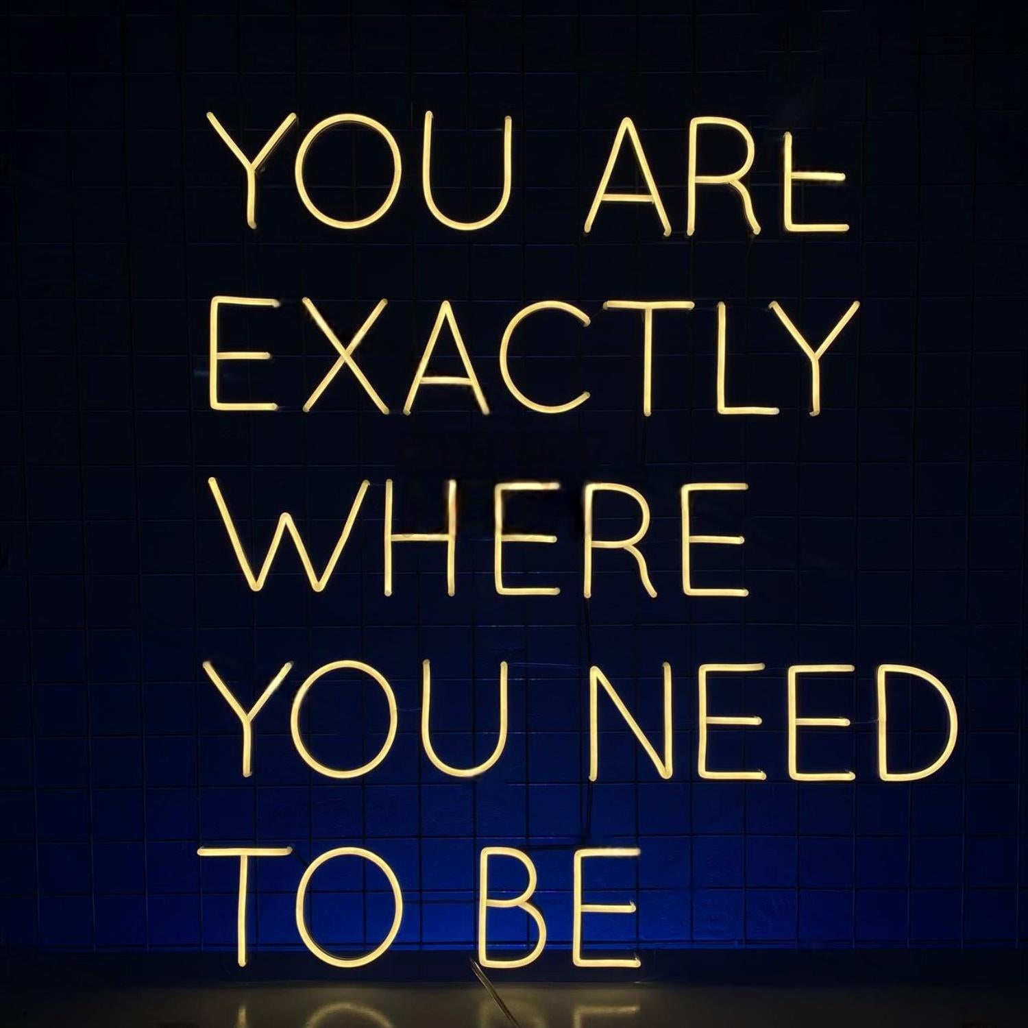You Are Exactly Where You Need To Be Led Neon Sign Business Led Decor | Shineneon