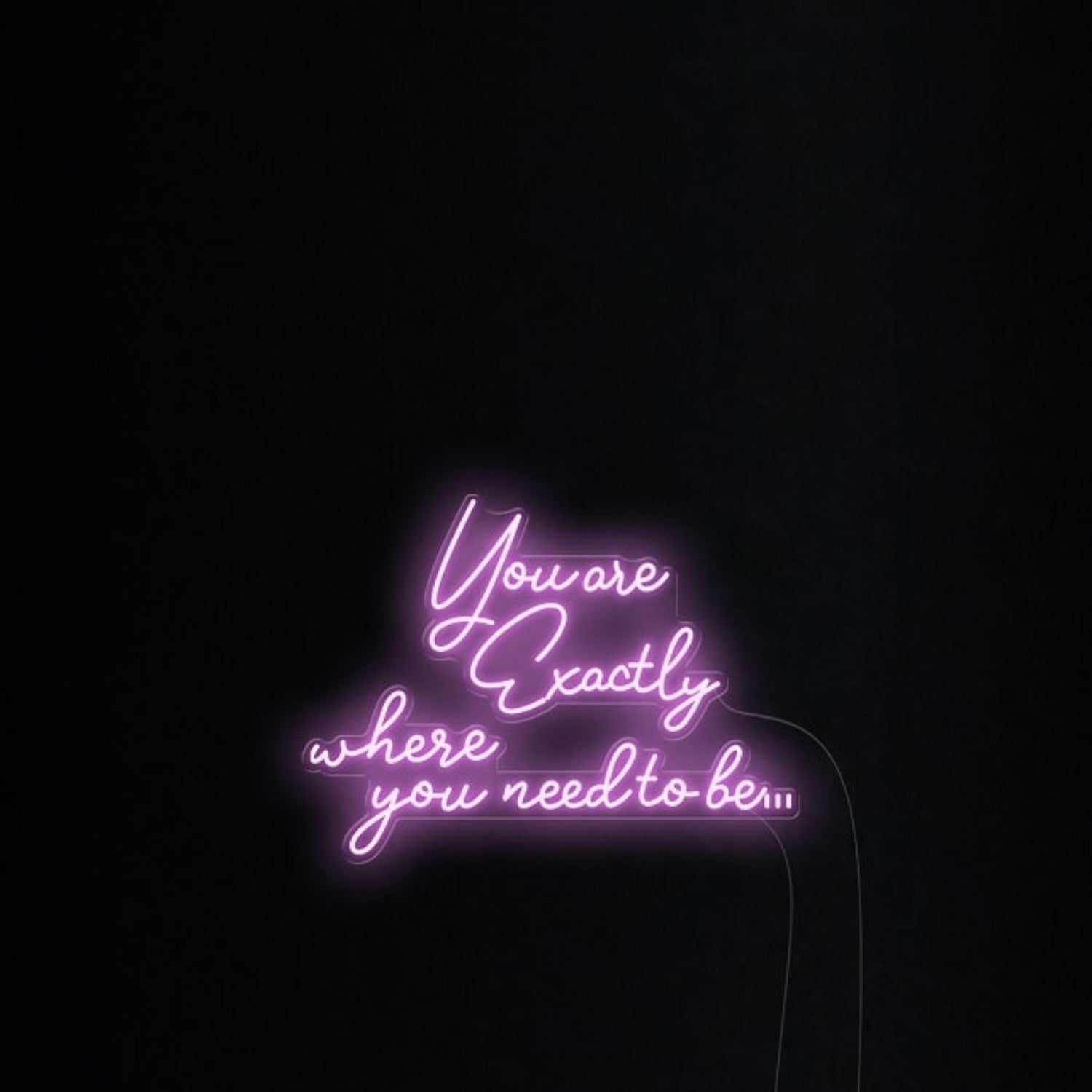 You Are Exactly Where You Need To Be Led Neon Sign Wall Art | Shineneon