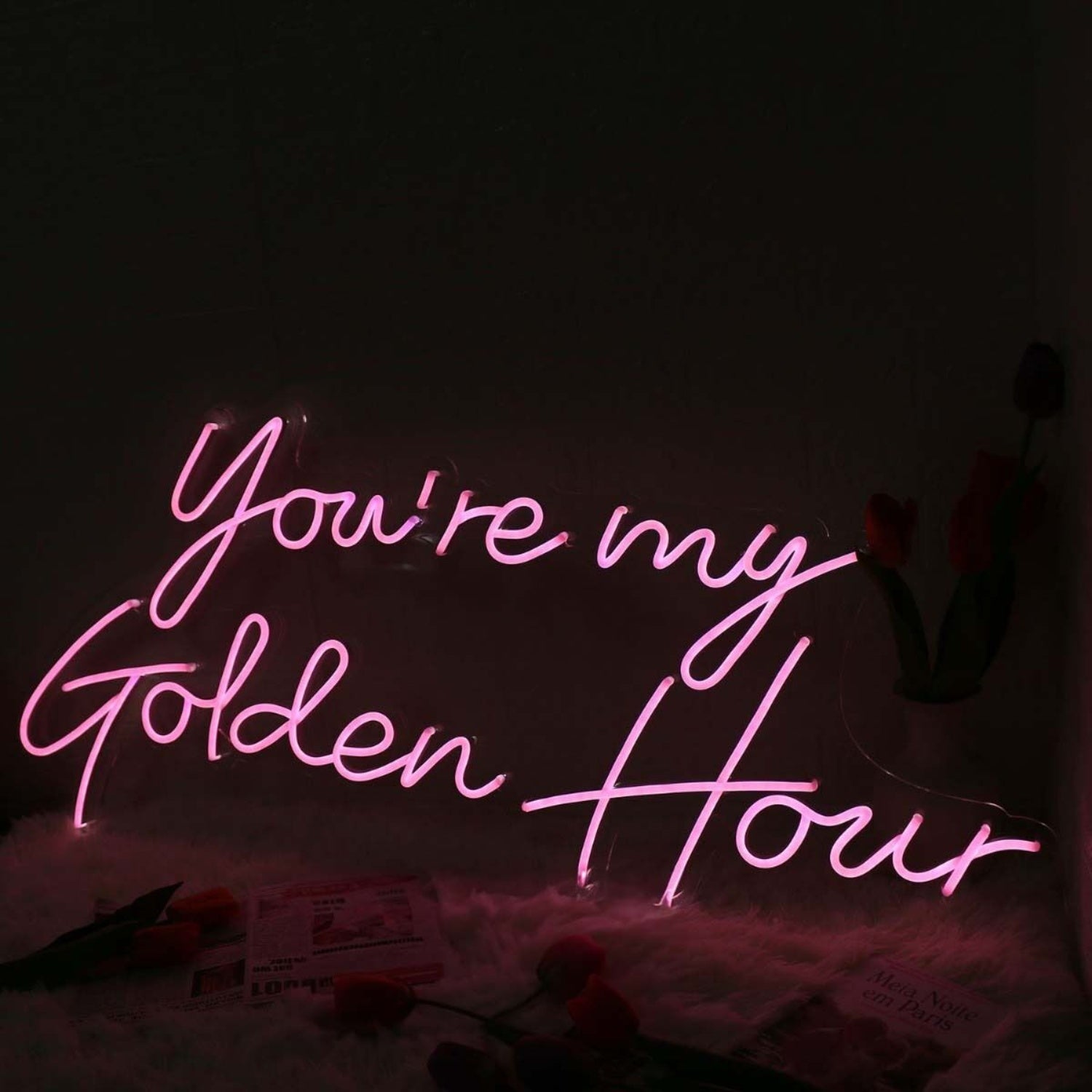 You Are My Golden Hour Pink Neon Sign | Shineneon