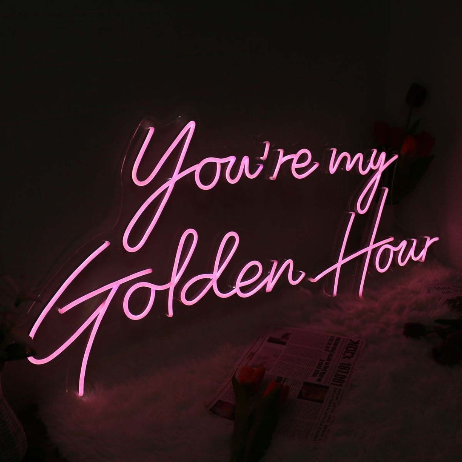 You Are My Golden Hour Pink Neon Sign | Shineneon