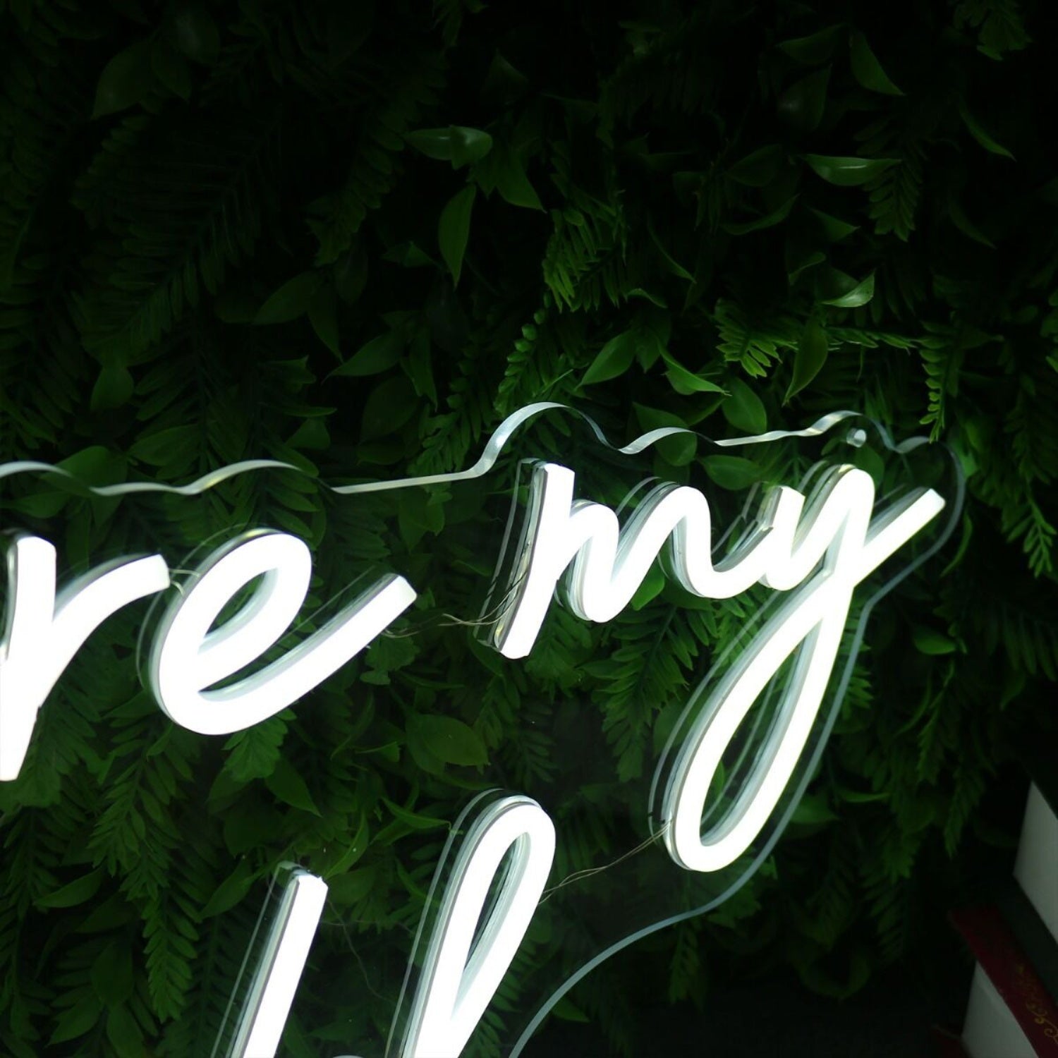 You Are My World White Neon Sign | Shineneon