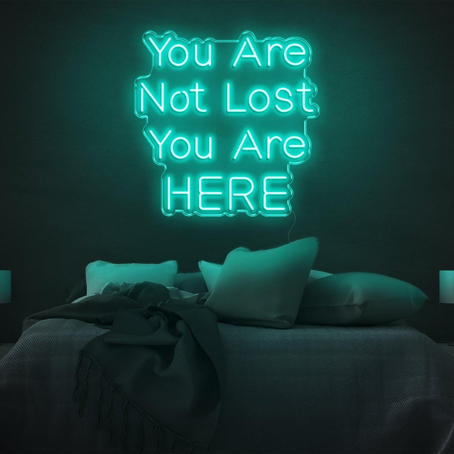 You Are Not Lost Here Vibrant Yellow Led Neon Sign For Bedroom Wall Decor | Shineneon