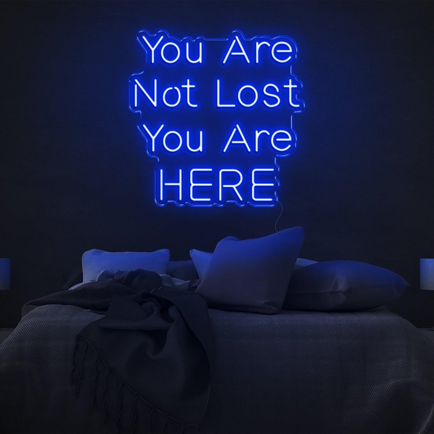 You Are Not Lost Here Vibrant Yellow Led Neon Sign For Bedroom Wall Decor | Shineneon