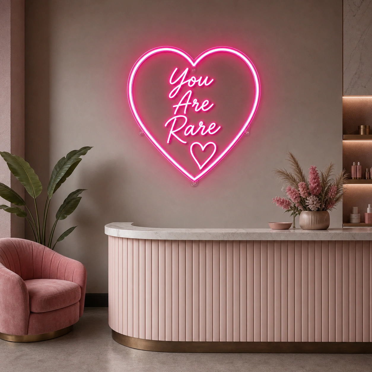 You Are Rare LED Neon Sign size image