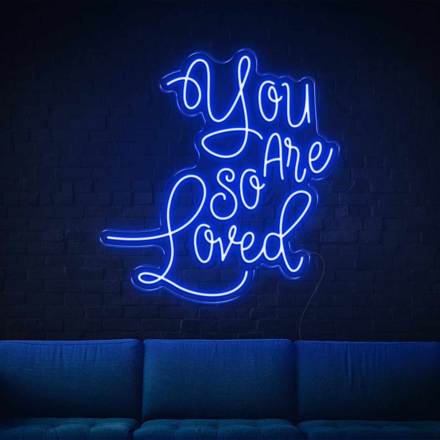 You Are So Loved Bright Yellow Led Neon Sign For Cozy Home Decor | Shineneon