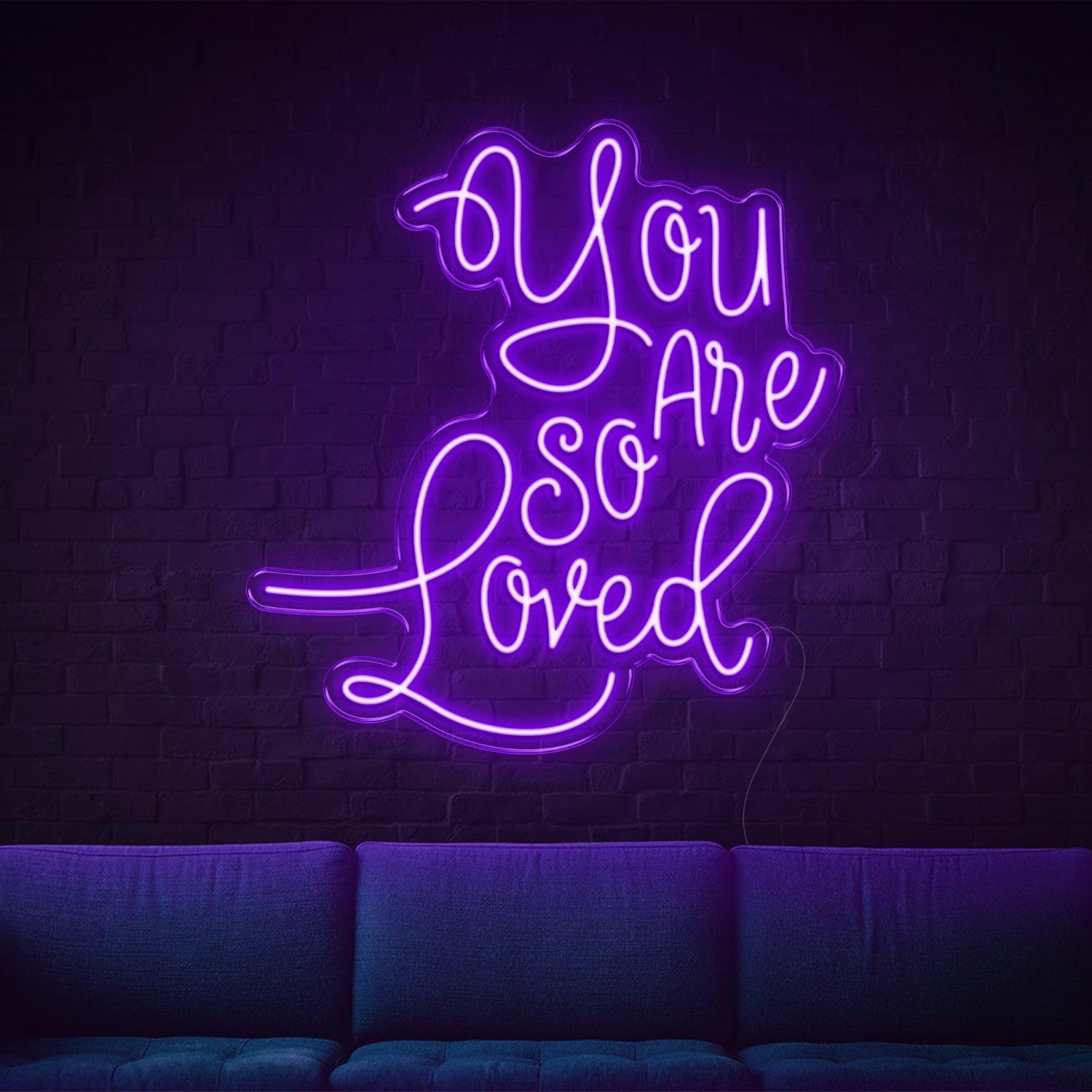 You Are So Loved Bright Yellow Led Neon Sign For Cozy Home Decor | Shineneon