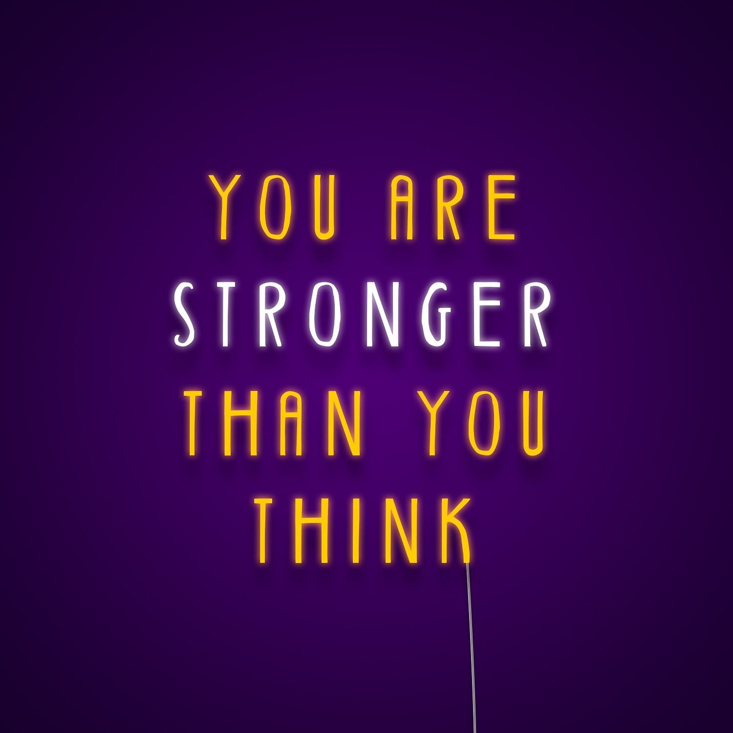 You Are Stronger Than You Think Led Neon Signs Wall Art | Shineneon