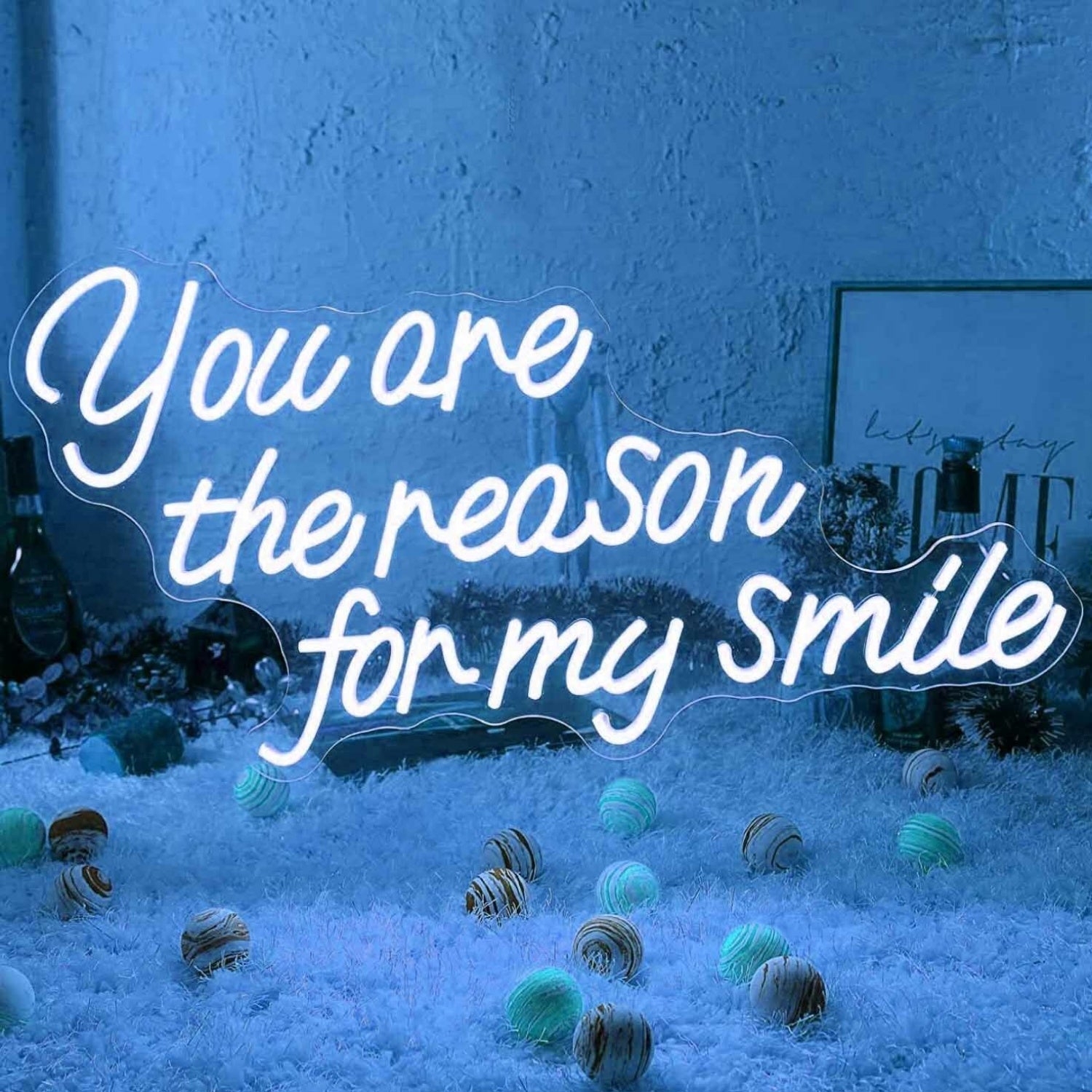 You Are The Reason I Smile Wedding Neon Sign | Shineneon