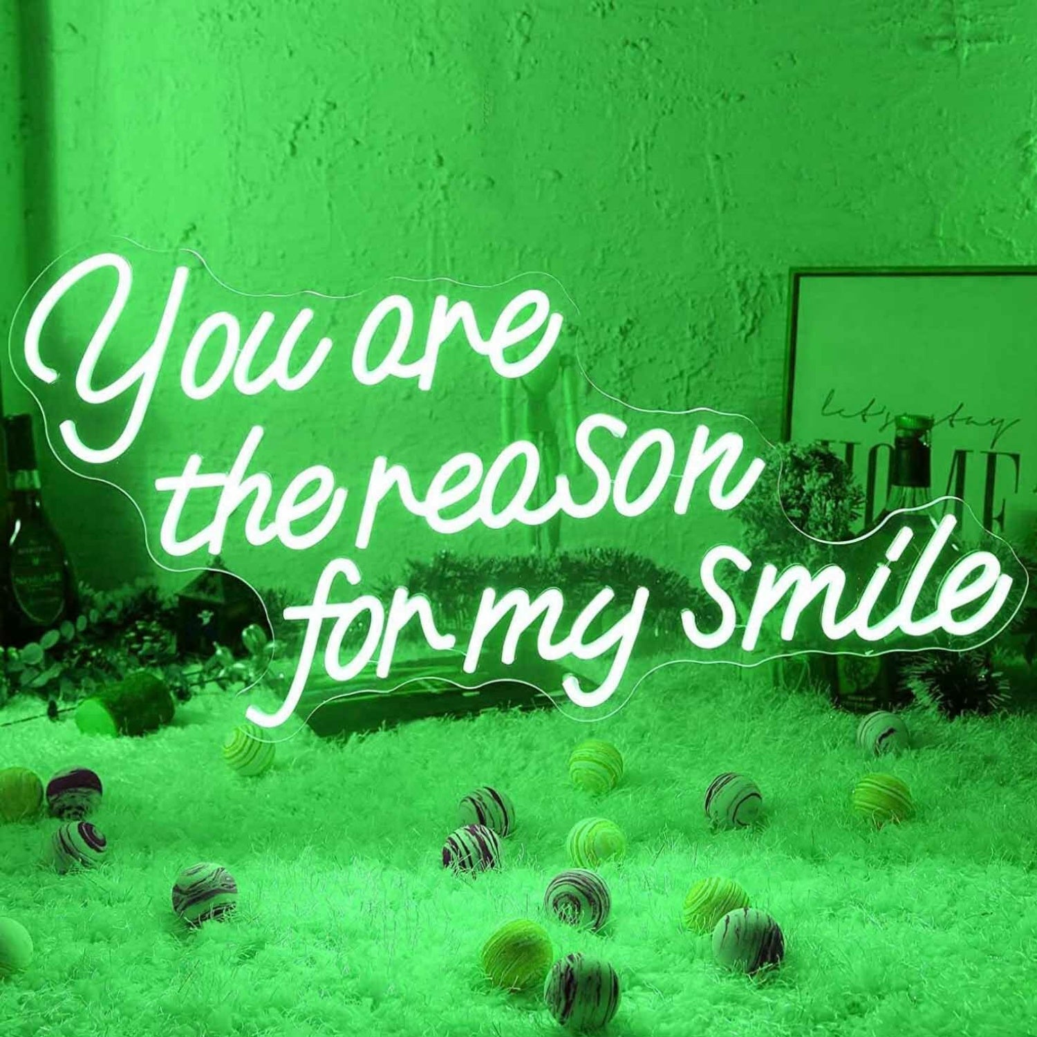 You Are The Reason I Smile Wedding Neon Sign | Shineneon