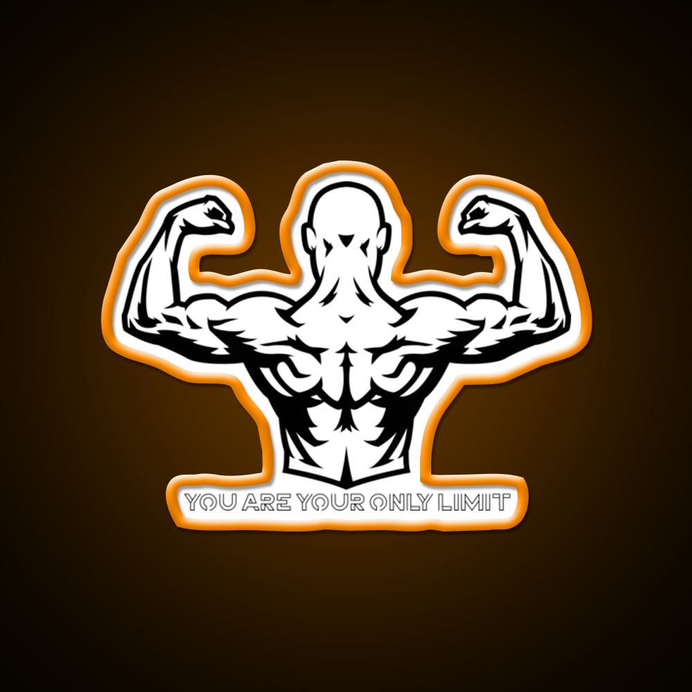 You Are Your Only Limit Exercise Sign Sign Gym Fitness Led Neon Sign Rgb Color - LED neon sign view 6