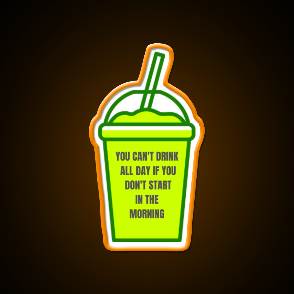 You Cant Drink All Day Man Cave Bar Led Neon Sign Bar Decor Rgb Color