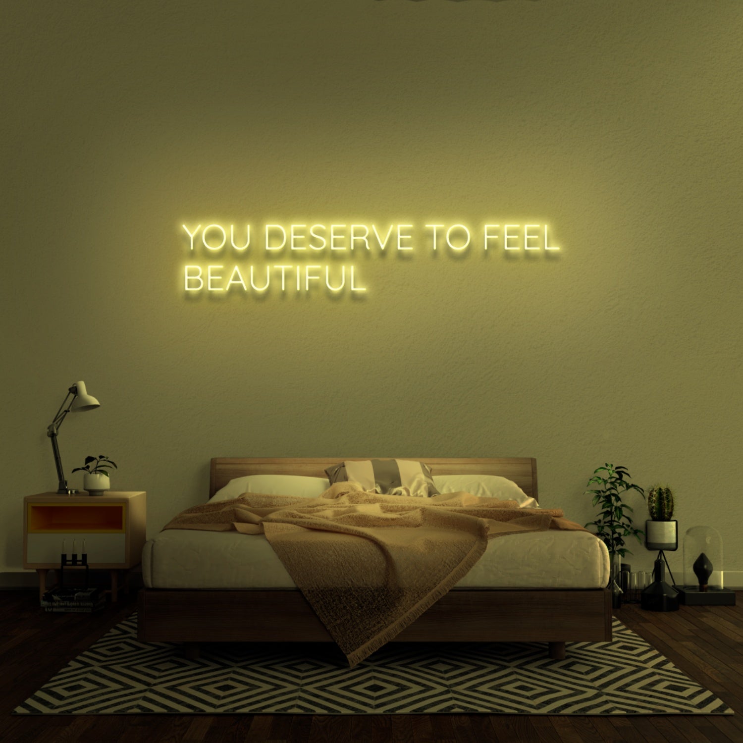 You Deserve To Feel Beautiful Led Neon Sign | Shineneon