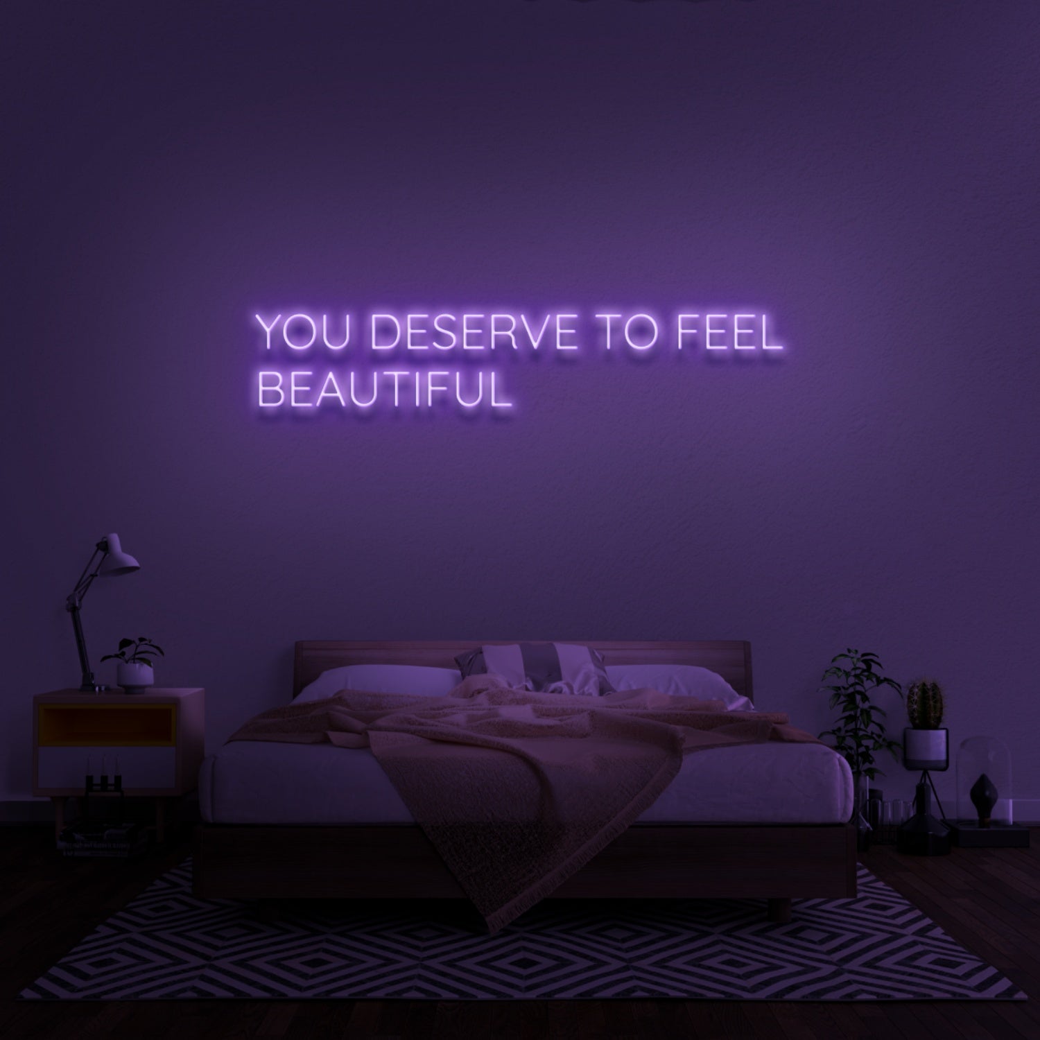 You Deserve To Feel Beautiful Led Neon Sign | Shineneon
