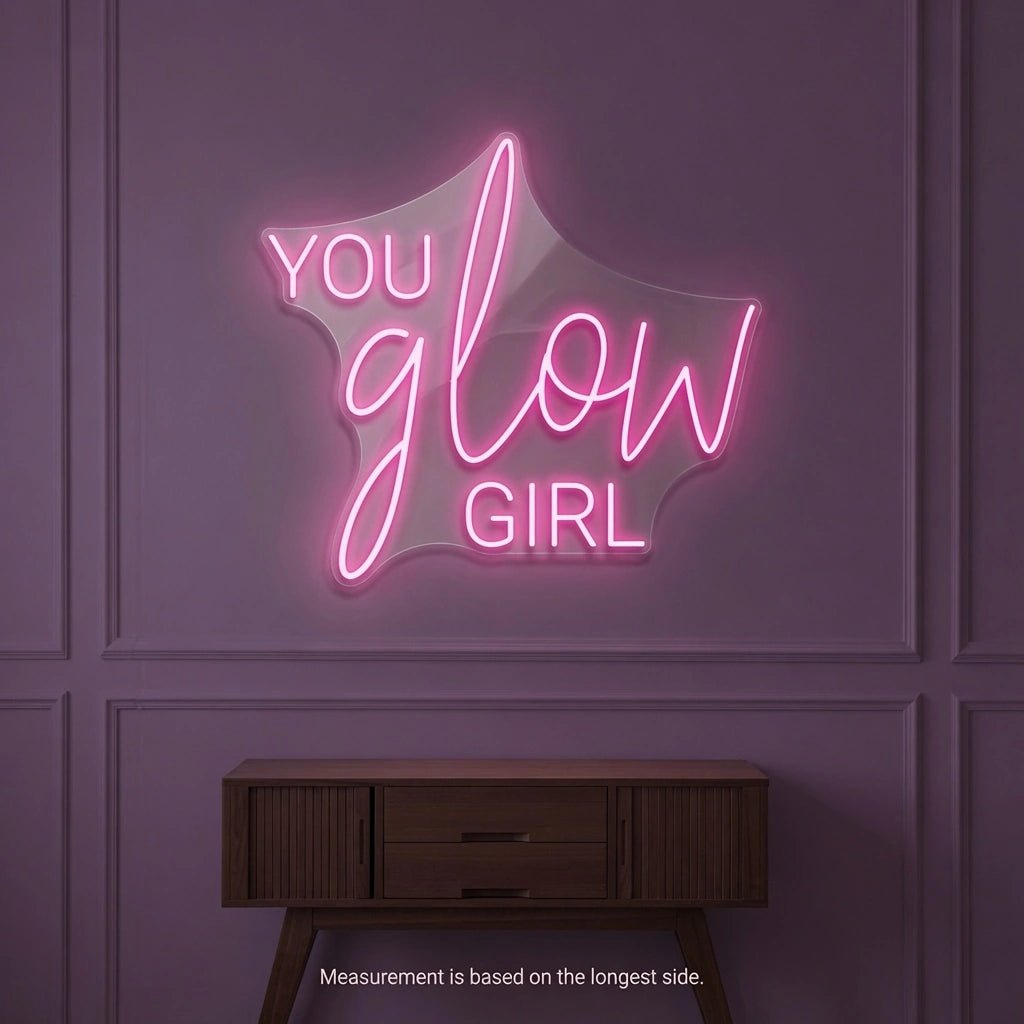 You Glow Girl LED Neon Sign Wall Decor - Shineneon