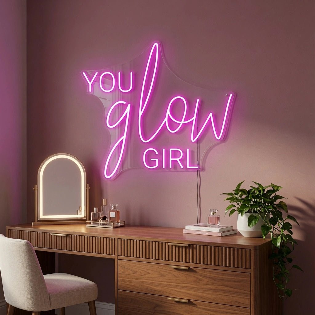 You Glow Girl LED Neon Sign Wall Decor - Shineneon