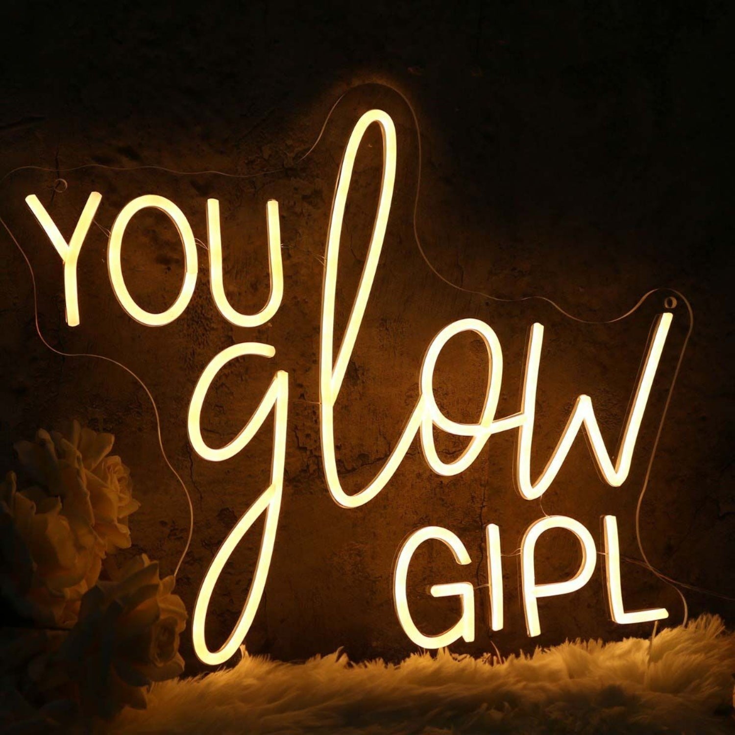 You Glow Girl Yellow Led Neon Sign - Shineneon
