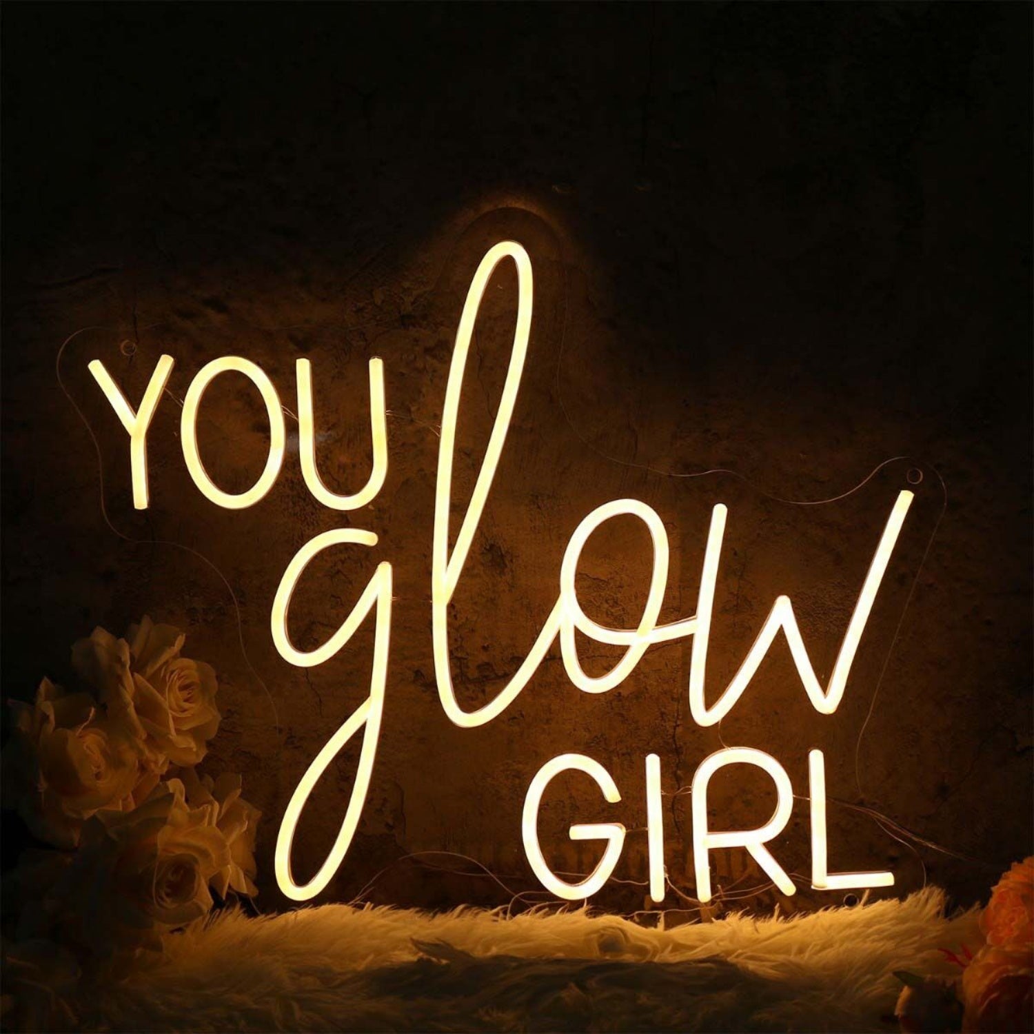 You Glow Girl Yellow Led Neon Sign - Shineneon