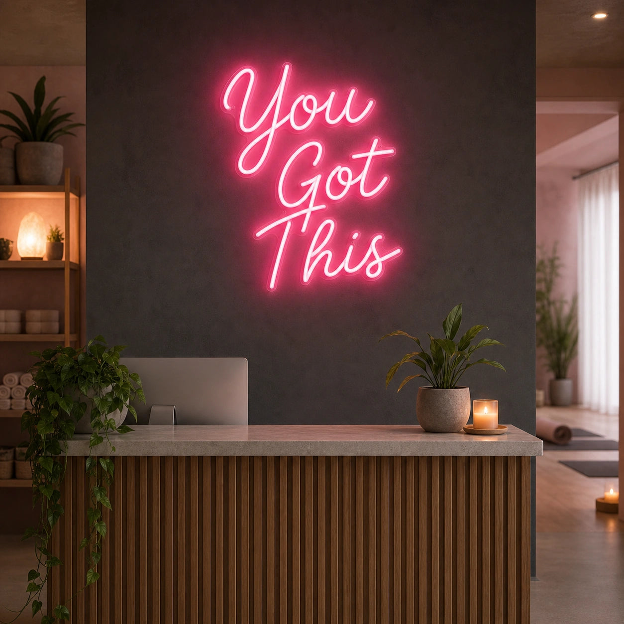 You Got This LED Neon Sign Garage Man Cave Neon Sign real lifestyle scene