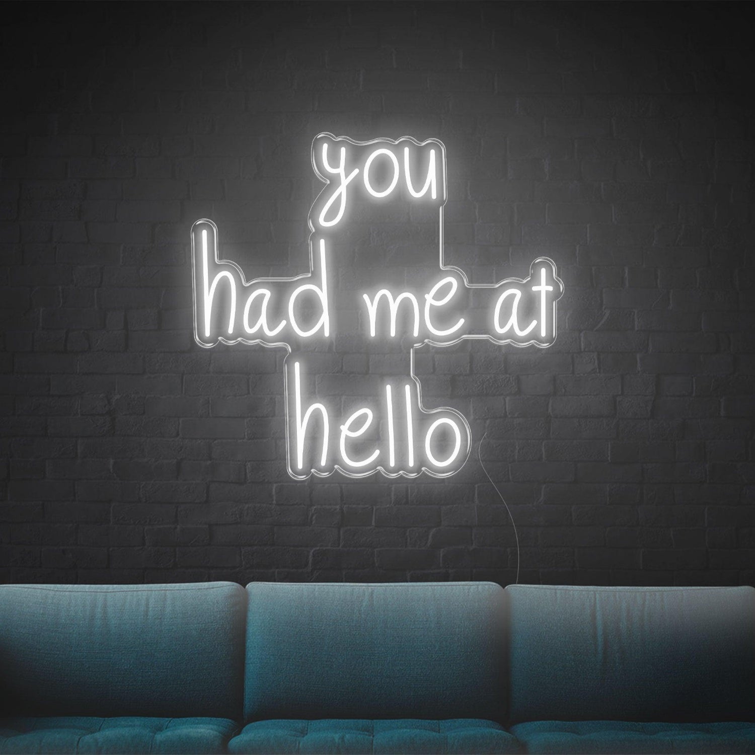 You Had Me At Hello Red Led Neon Sign For Indoor Living Room | Shineneon