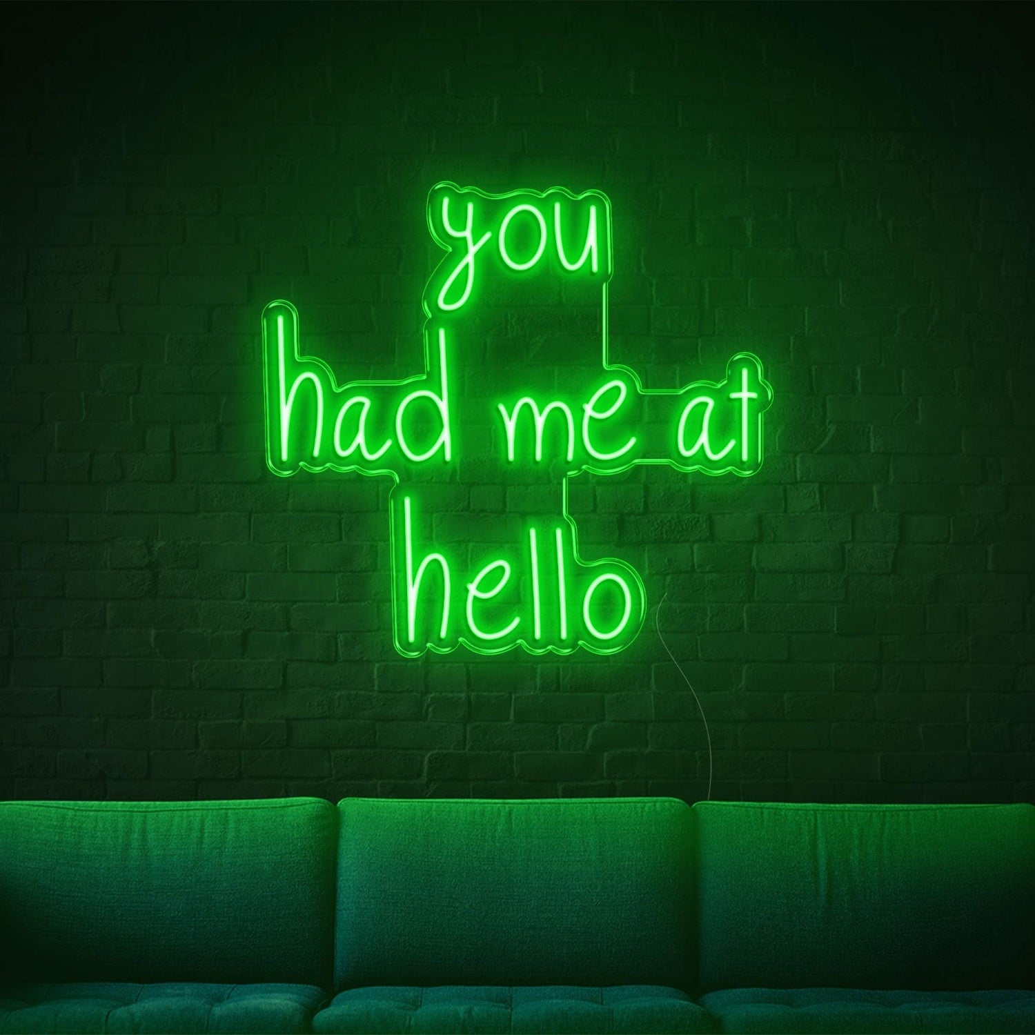 You Had Me At Hello Red Led Neon Sign For Indoor Living Room | Shineneon