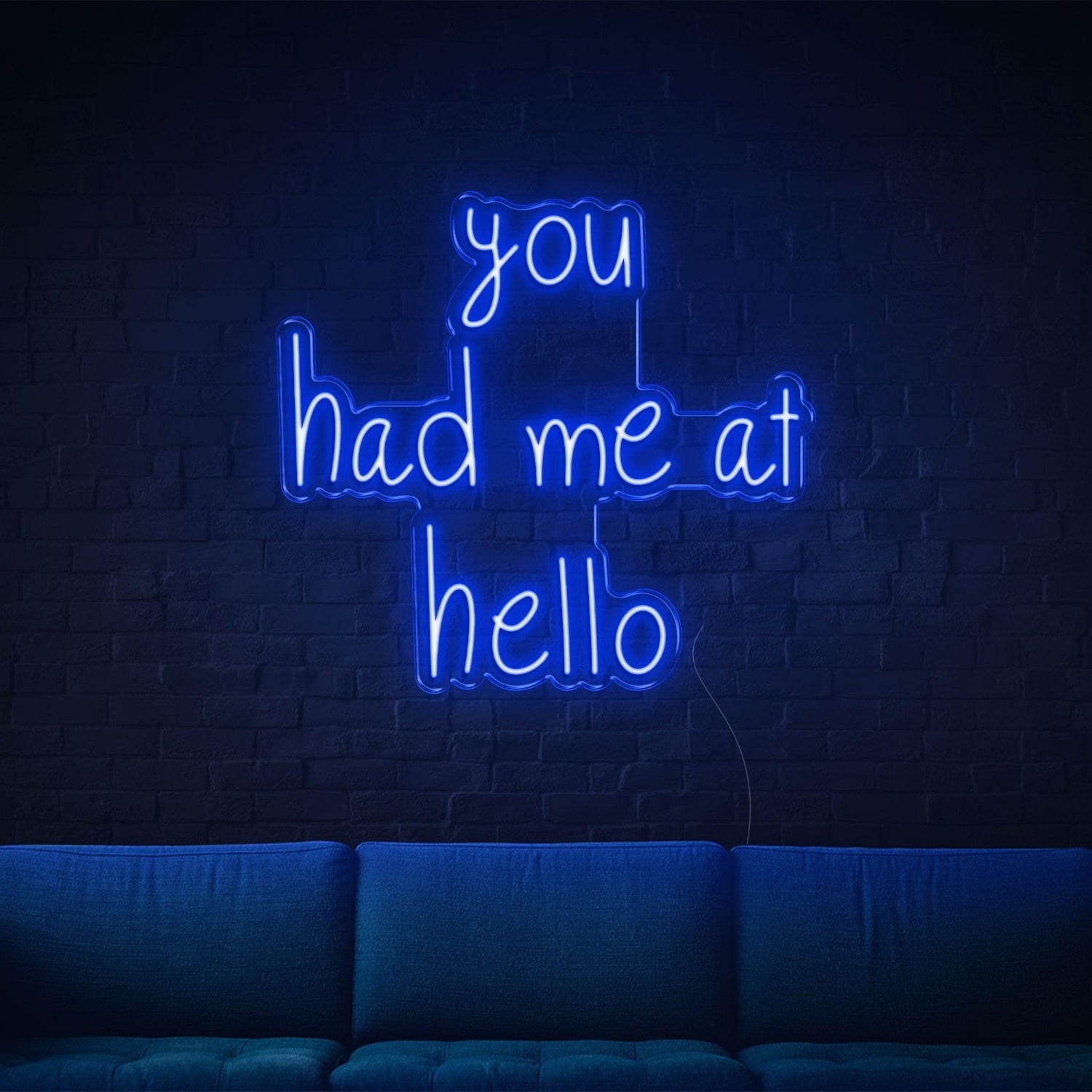 You Had Me At Hello Red Led Neon Sign For Indoor Living Room | Shineneon
