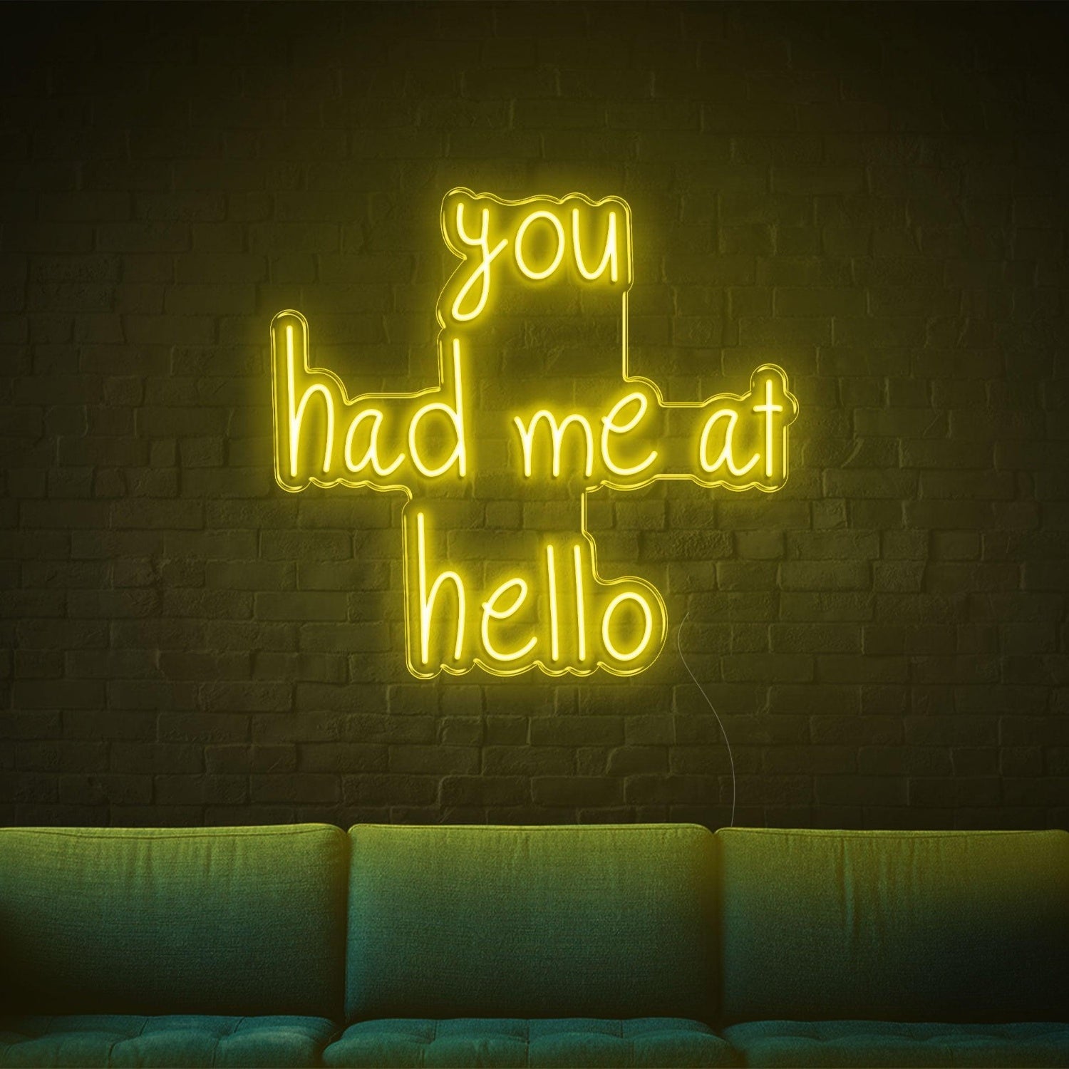 You Had Me At Hello Red Led Neon Sign For Indoor Living Room | Shineneon