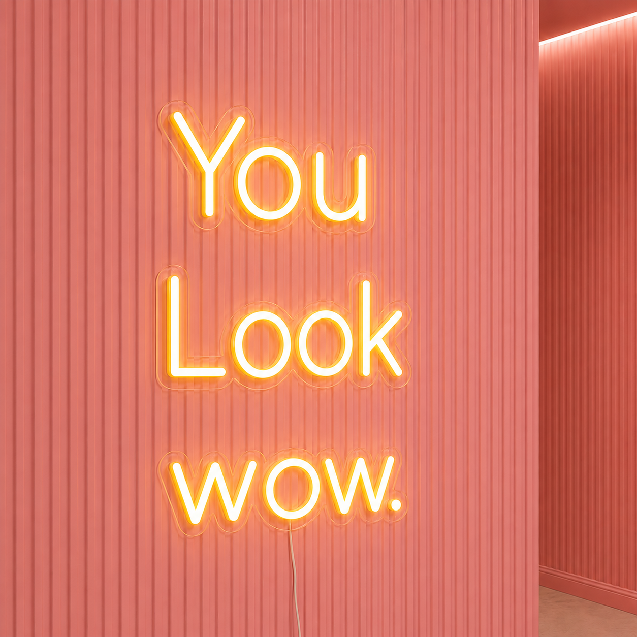 You Look Wow LED Neon Sign - 01 Original Product Image