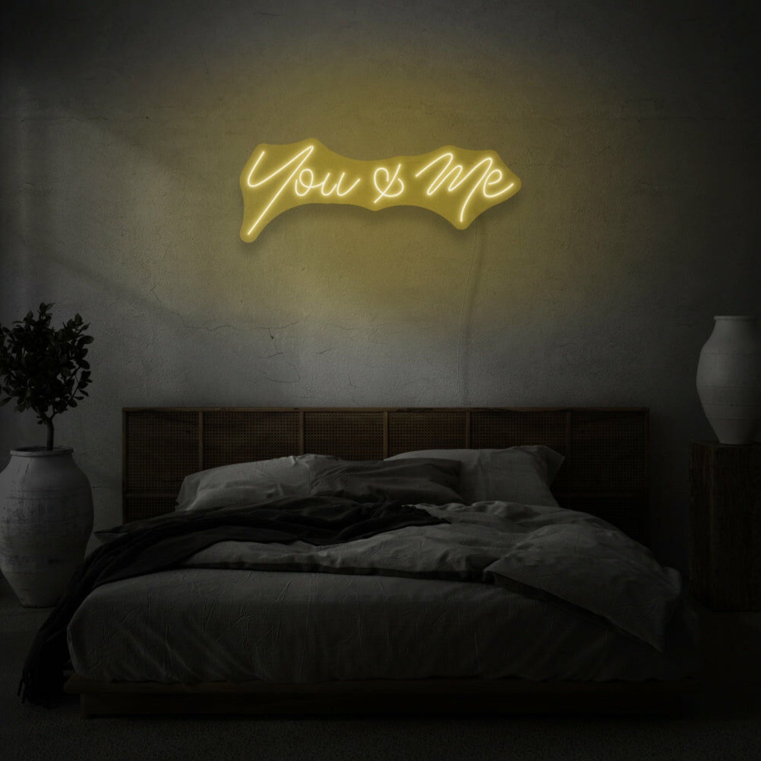 You Me Cursive Neon Lettering Intimate Connection And Affection | Shineneon