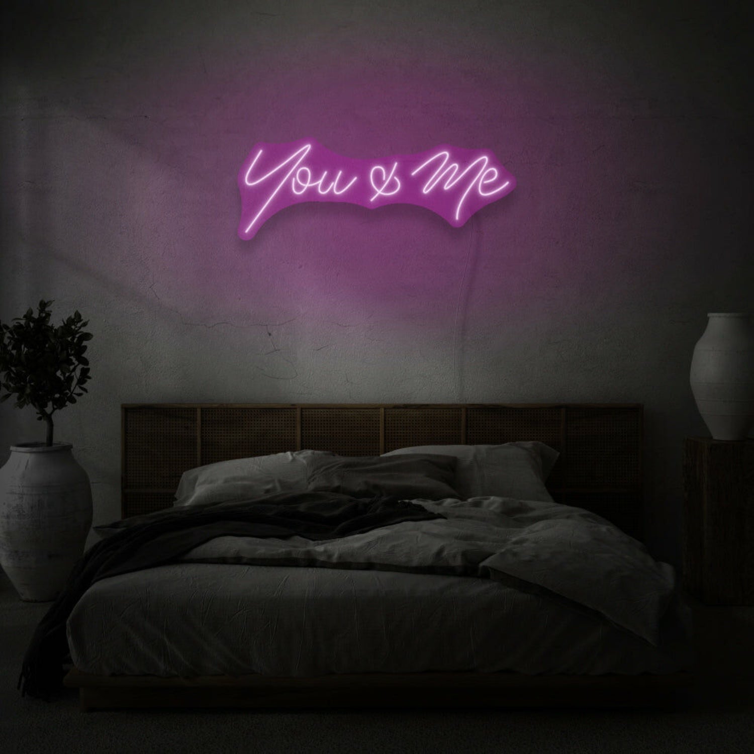 You Me Cursive Neon Lettering Intimate Connection And Affection | Shineneon