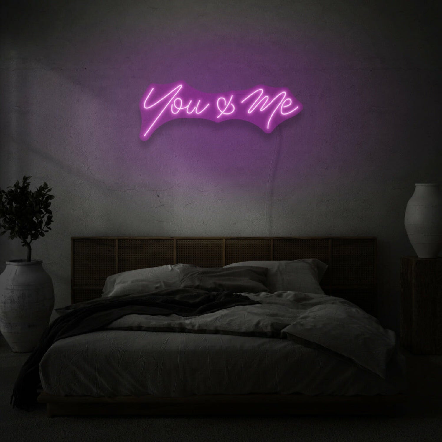You Me Cursive Neon Lettering Intimate Connection And Affection | Shineneon