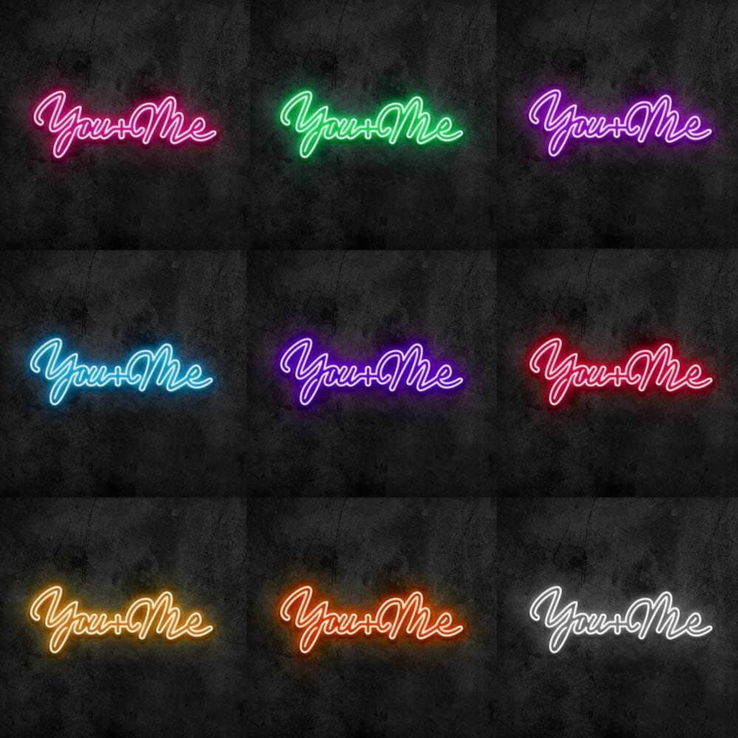 You Plus Me V1 Neon Sign | Shineneon