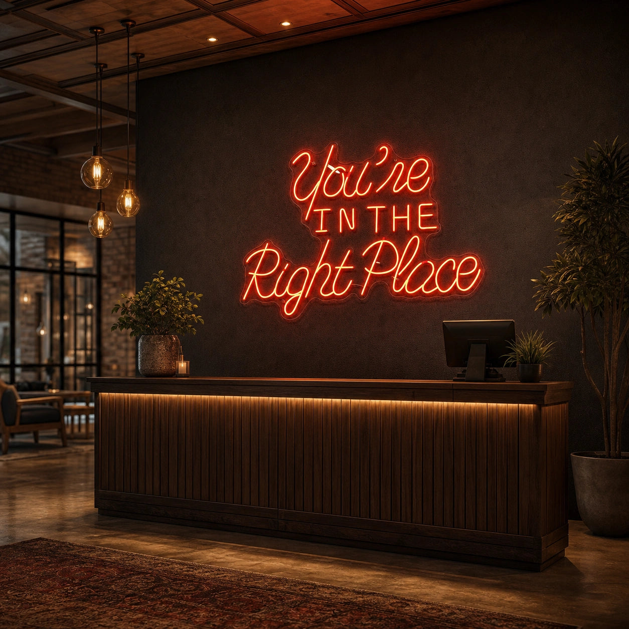 You Re Business Wall Art LED Neon Sign size image