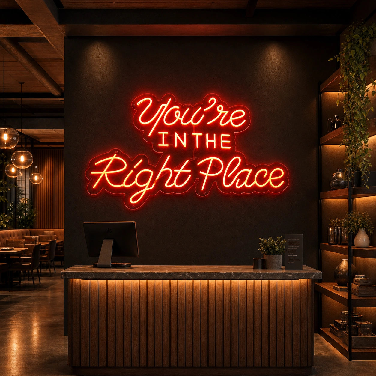 You Re Business Wall Decor LED Neon Sign size image