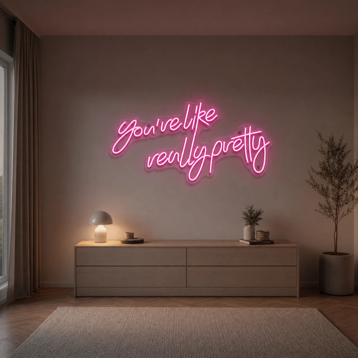 You Re Like Really Pretty Room Decor LED Neon Sign size image