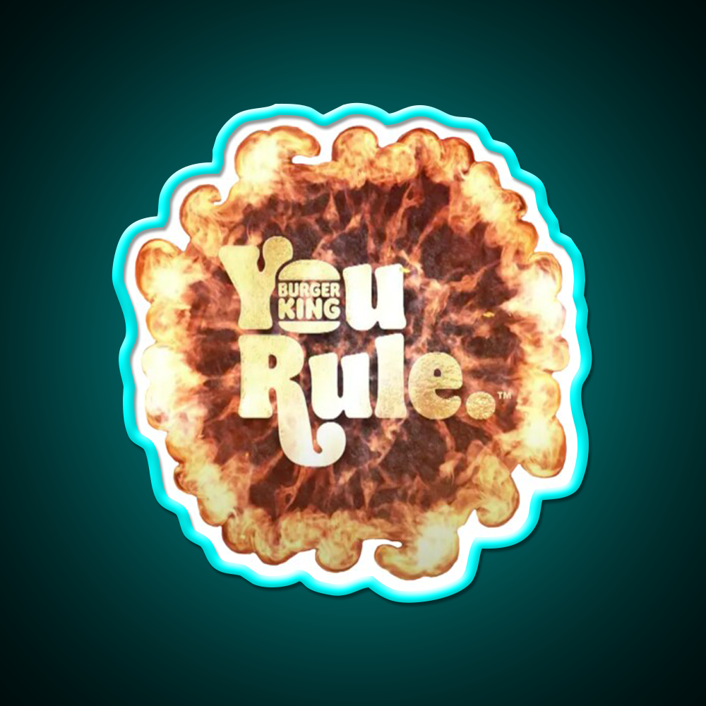 You Rule Fast Food Led Neon Sign For Burger Place Rgb Color