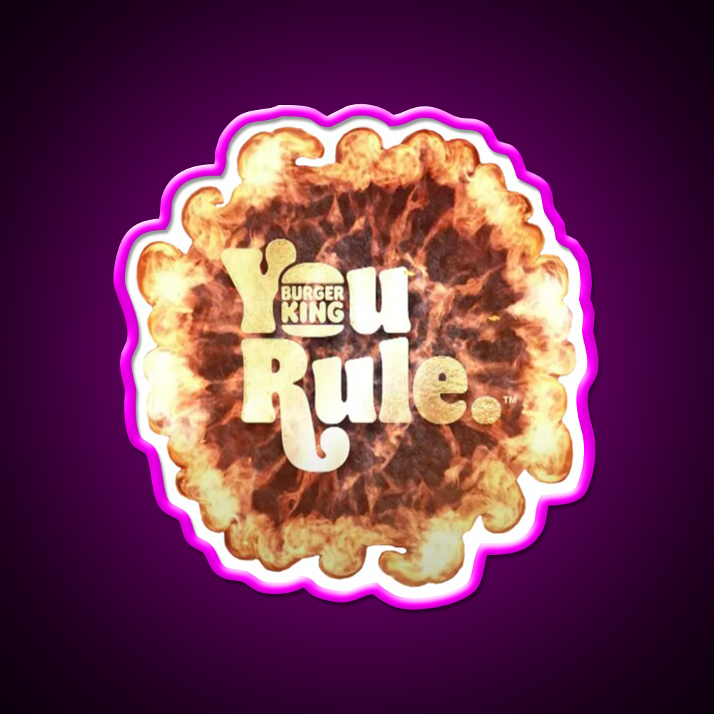 You Rule Fast Food Led Neon Sign For Burger Place Rgb Color