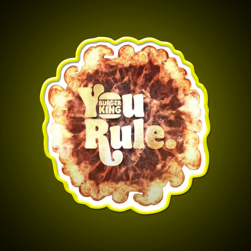 You Rule Fast Food Led Neon Sign For Burger Place Rgb Color