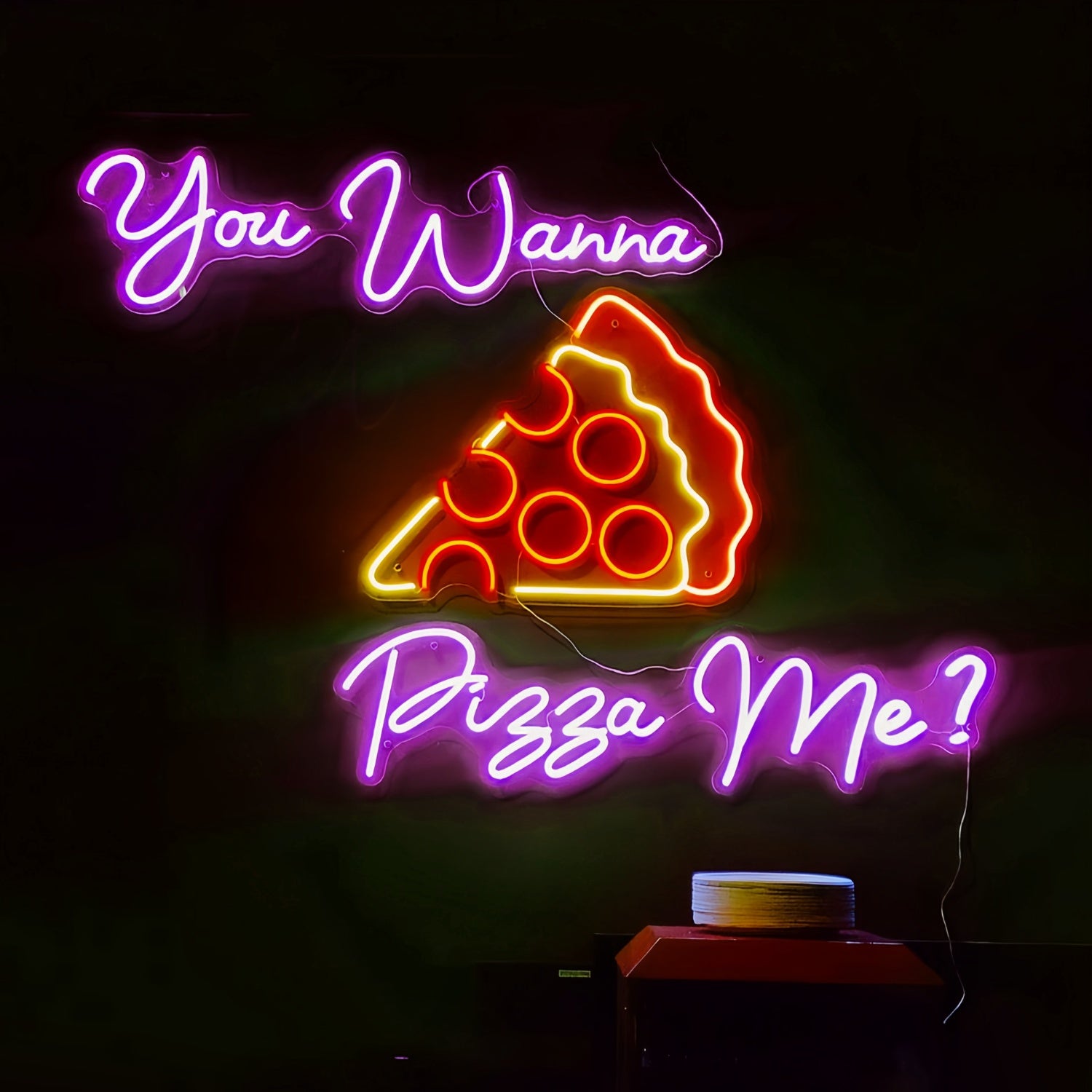 You Wanna Pizza Me Light Up Your Space With Neon Humor | Shineneon