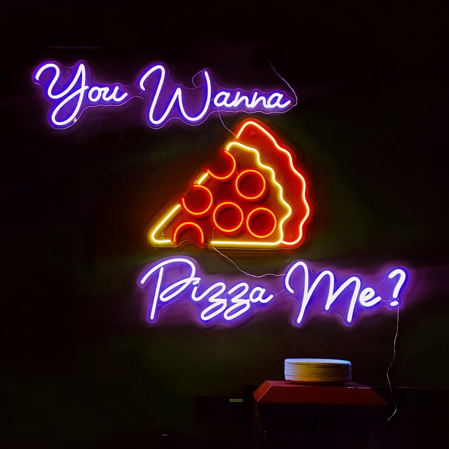 You Wanna Pizza Me Light Up Your Space With Neon Humor | Shineneon