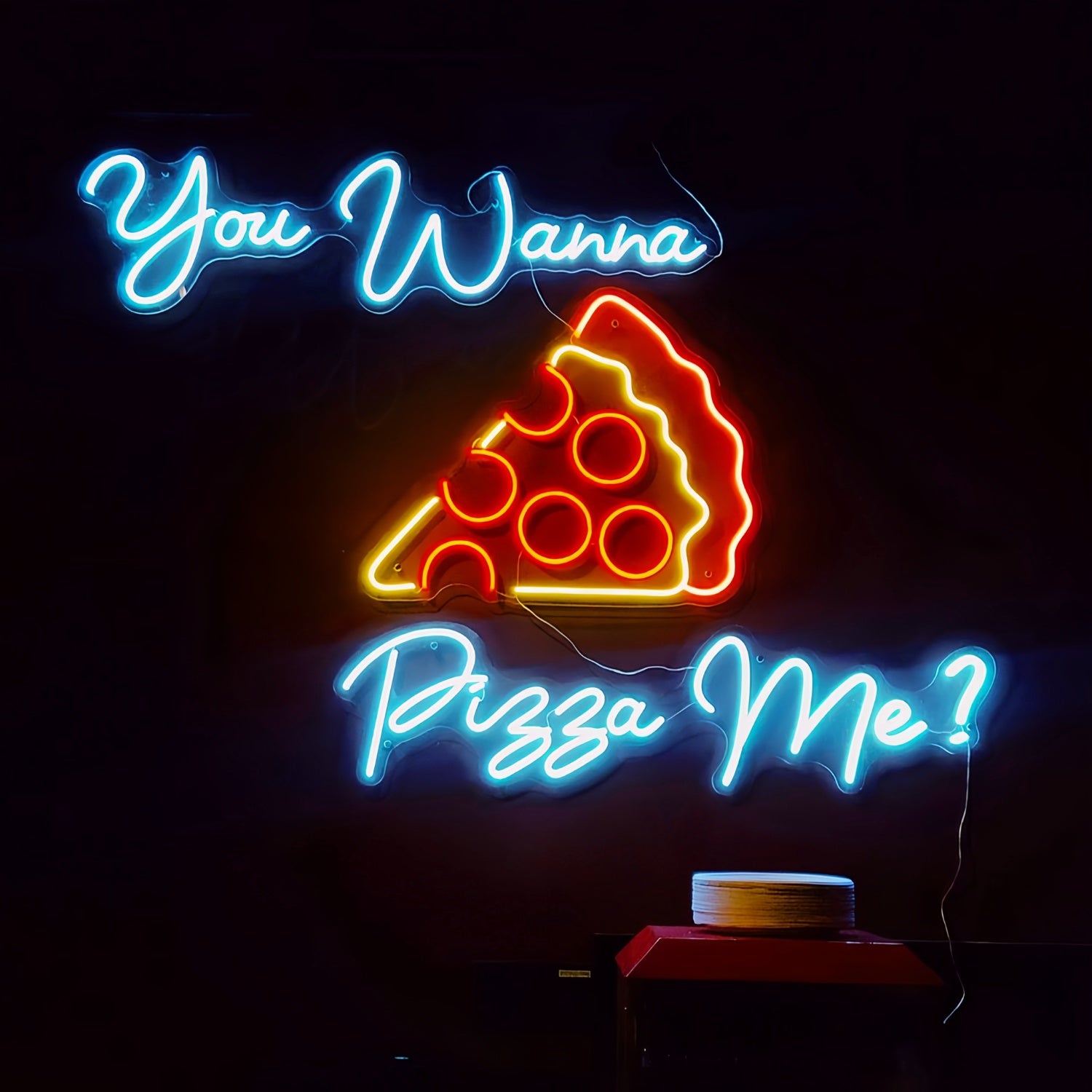 You Wanna Pizza Me Light Up Your Space With Neon Humor | Shineneon