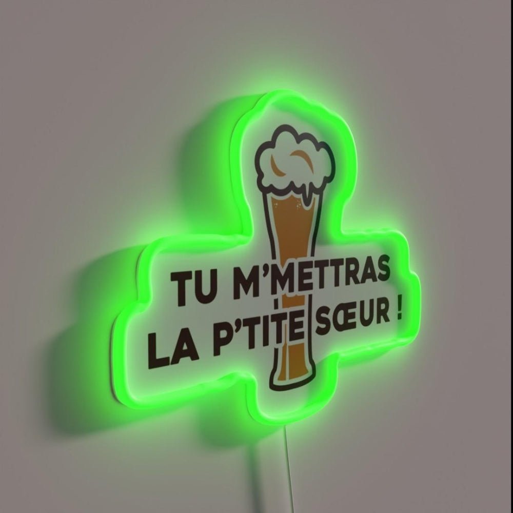 You Will Send Me The Little Sister Dikkenek Rgb Led Neon Sign - Shineneon