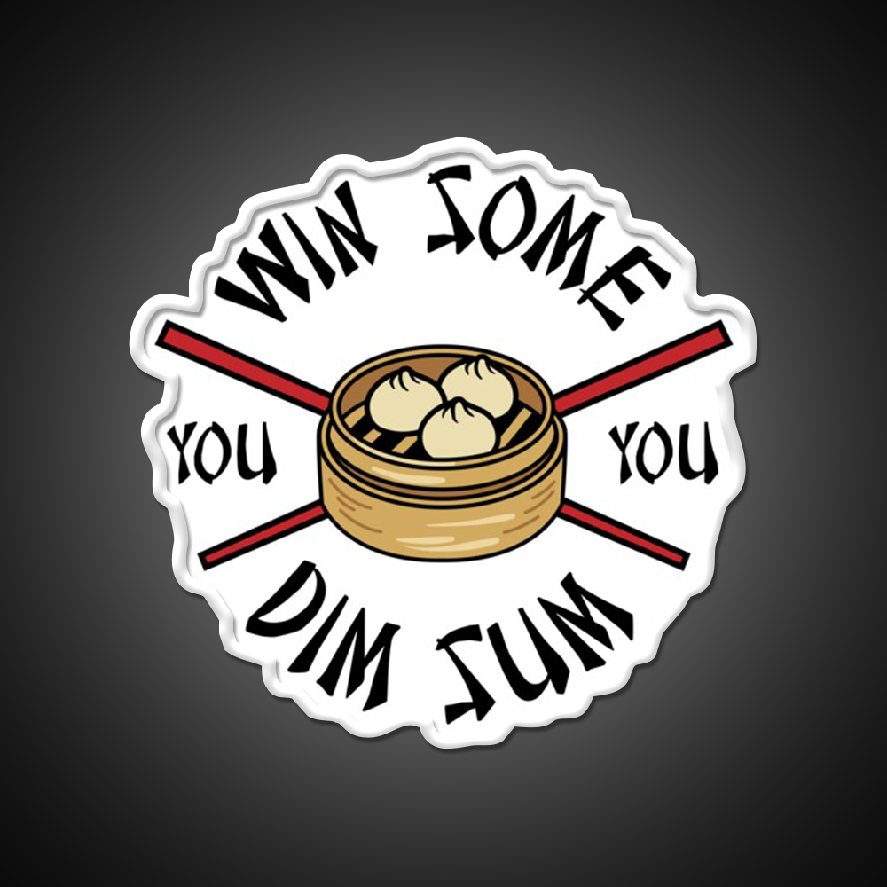You Win Some You Dim Sum Funny Food Led Neon Sign Chinese Food Rgb Color