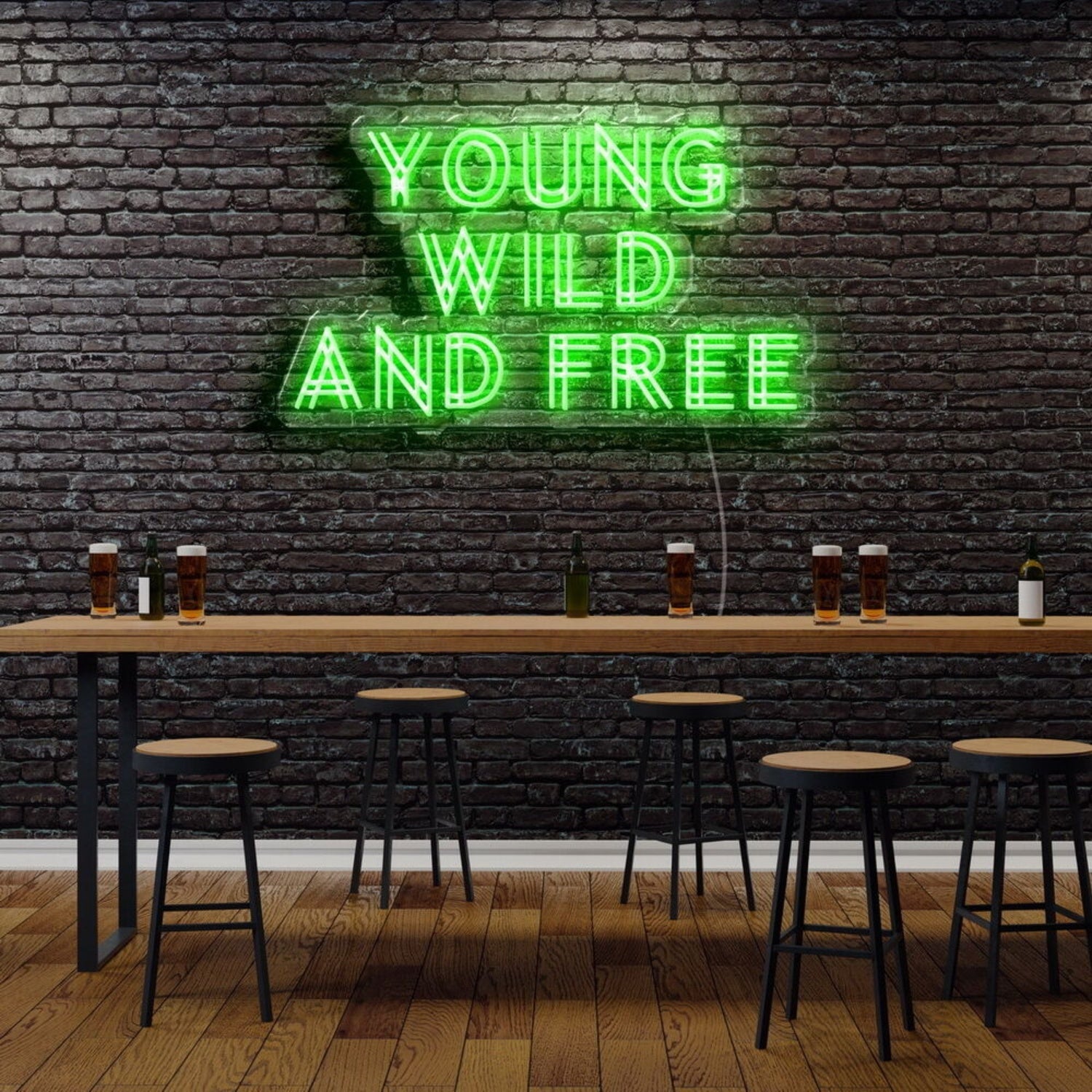 Young Wild And Free Led Neon Sign - Shineneon