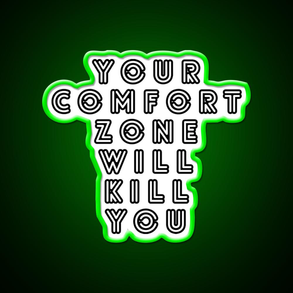 Your Comfort Zone Will Kill You Gym Fitness Led Neon Sign Rgb Color