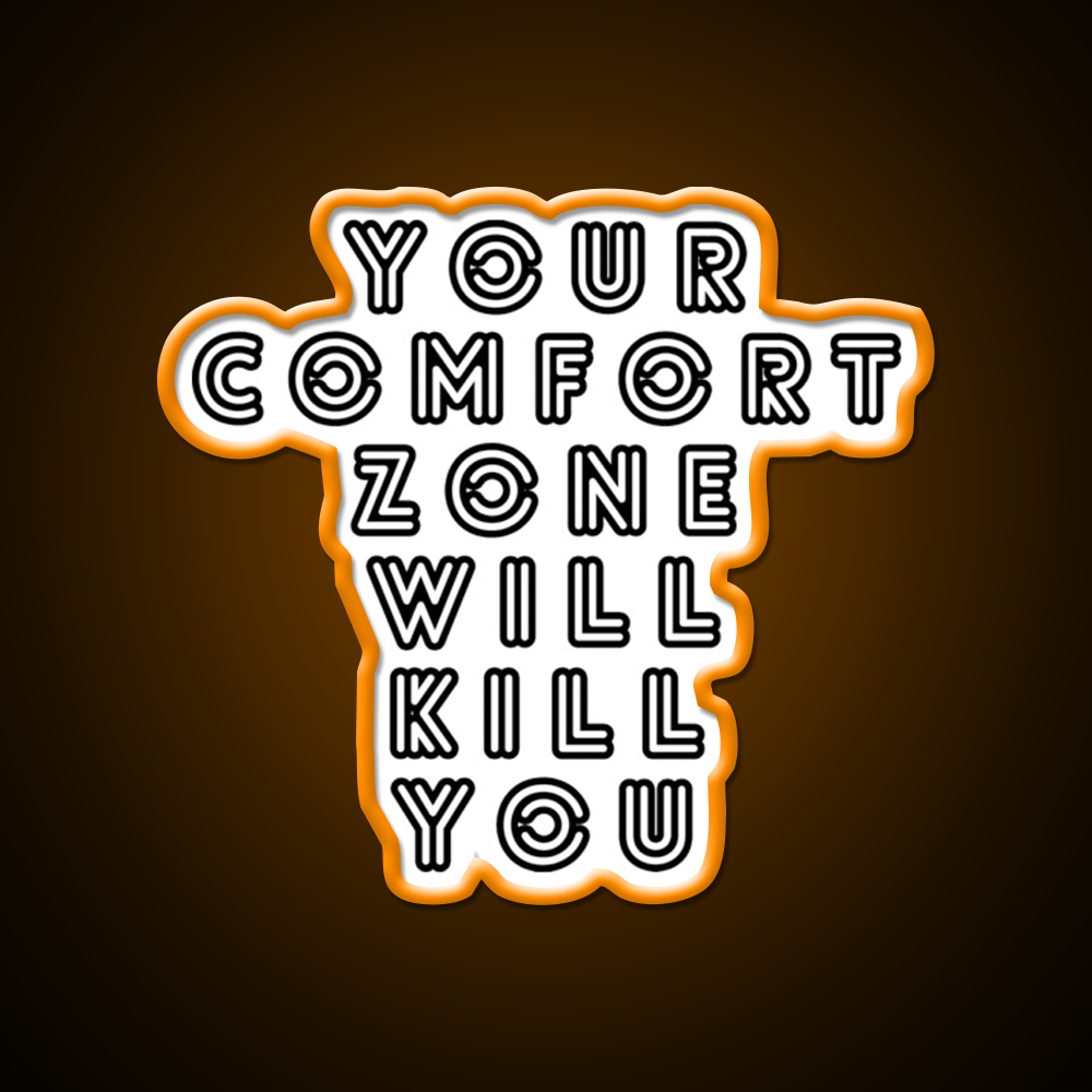 Your Comfort Zone Will Kill You Gym Fitness Led Neon Sign Rgb Color