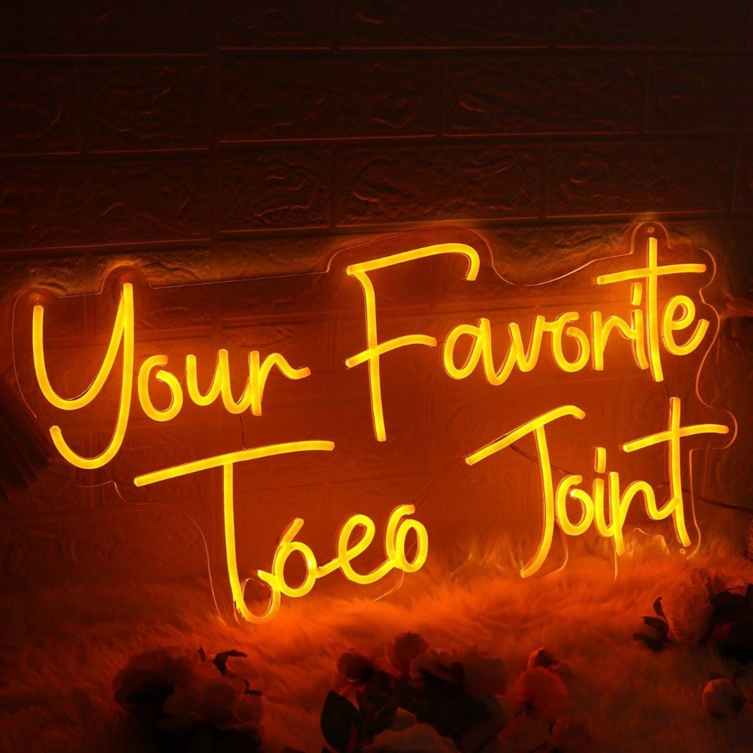 Your Favorite Taco Joint Orange Neon Sign For Mexican Restaurants | Shineneon