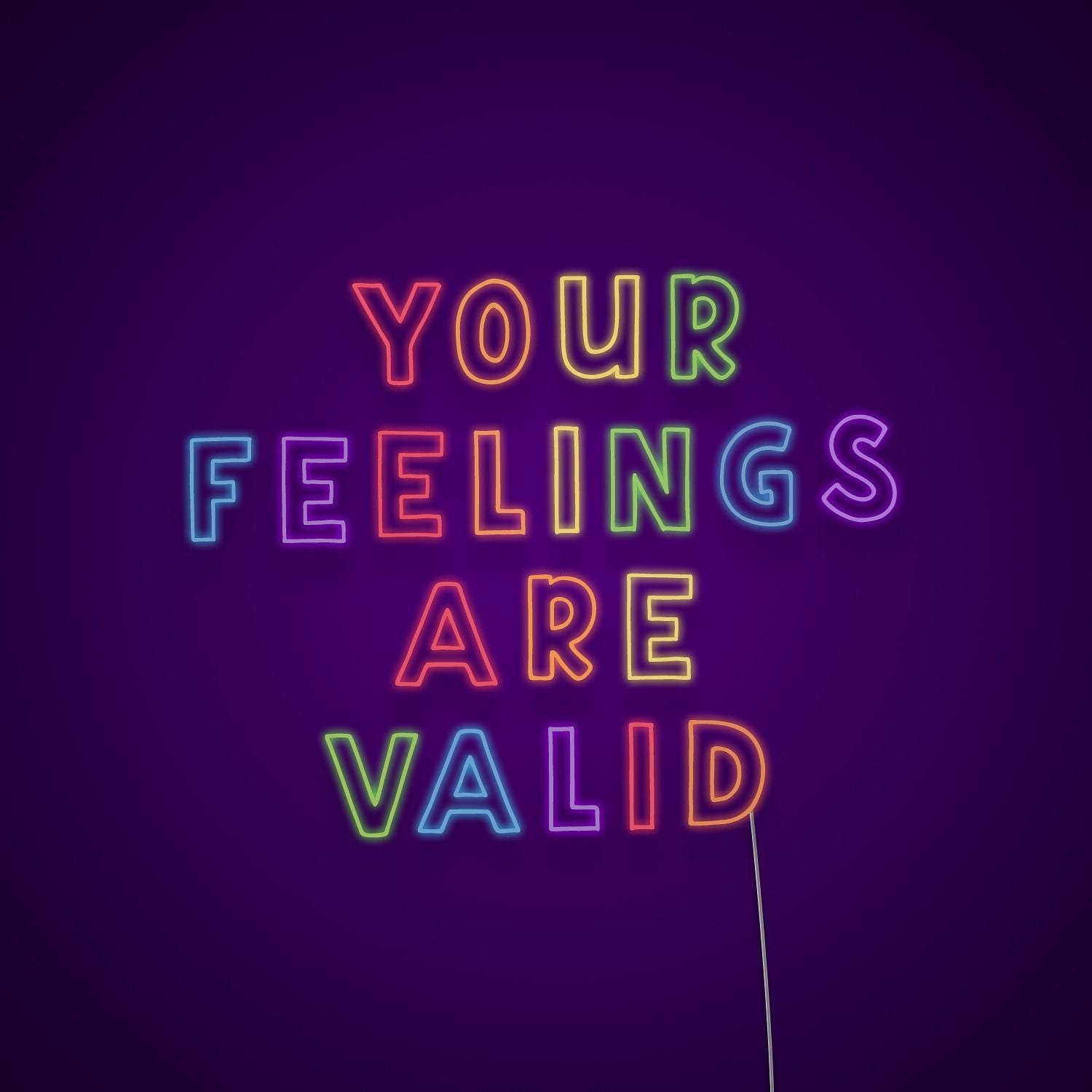 Your Feelings Are Valid Led Neon Signs Wall Art | Shineneon